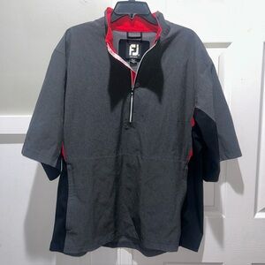 FootJoy Men's HydroLite X Short Sleeve Golf Rain Shirt XL